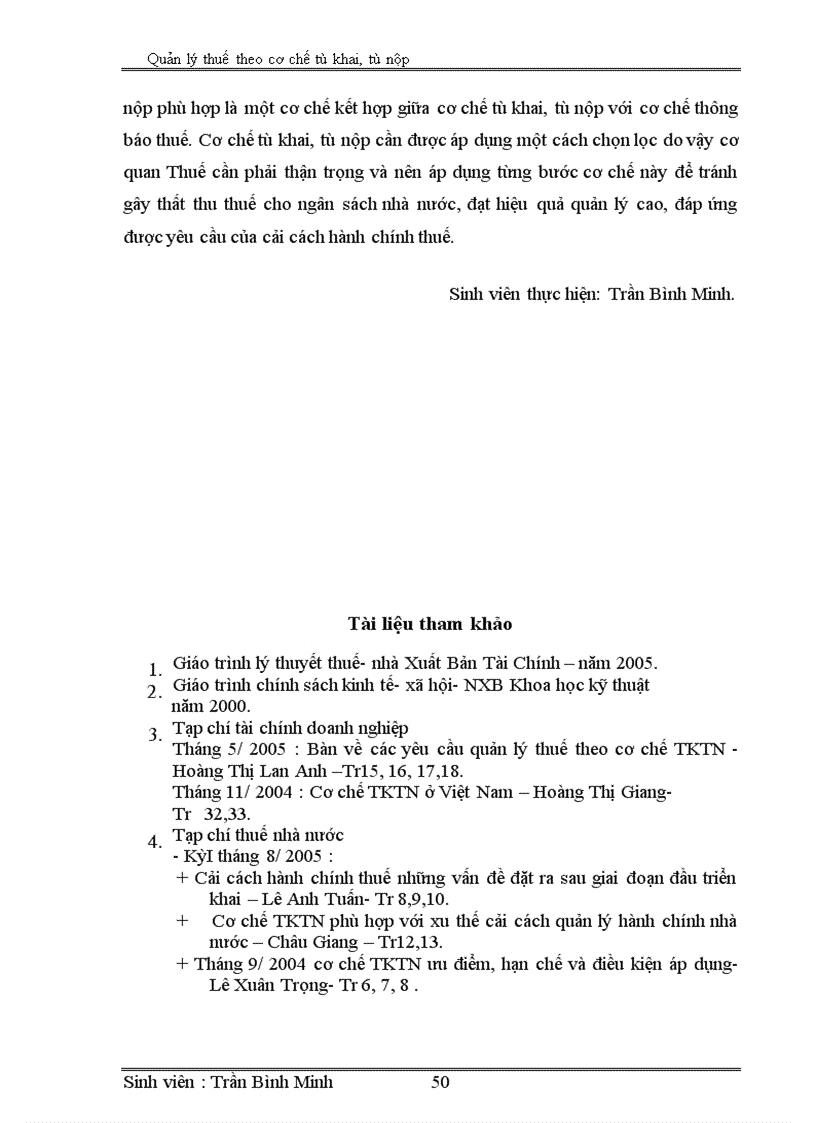 image for page Quản lý thuế theo cơ chế tự khai, tự nộp ở Việt Nam
