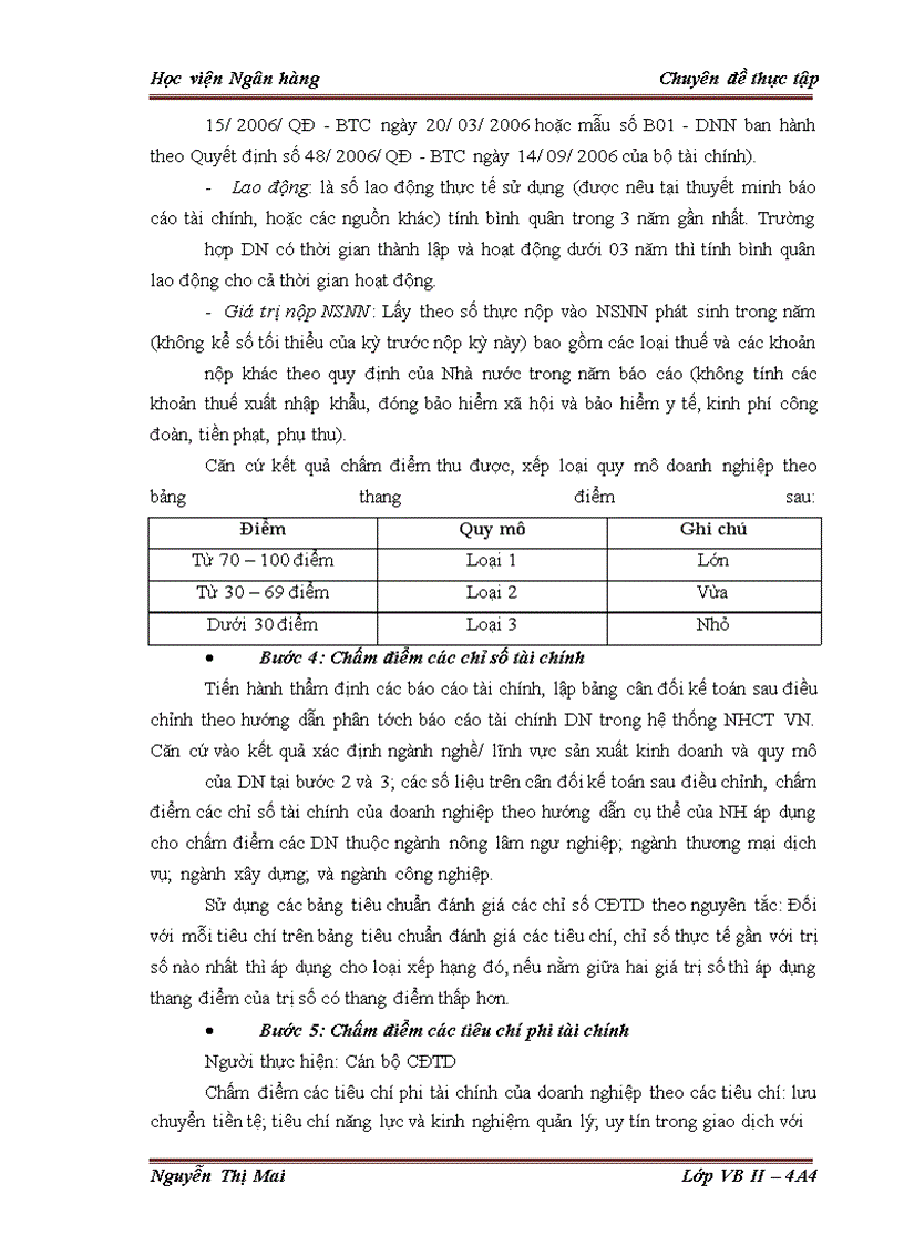 image for page Giải pháp hoàn thiện công tác Xếp hạng tín dụng doanh nghiệp vay vốn tại Chi nhánh Ngân hàng TMCP công thương Đống Đa