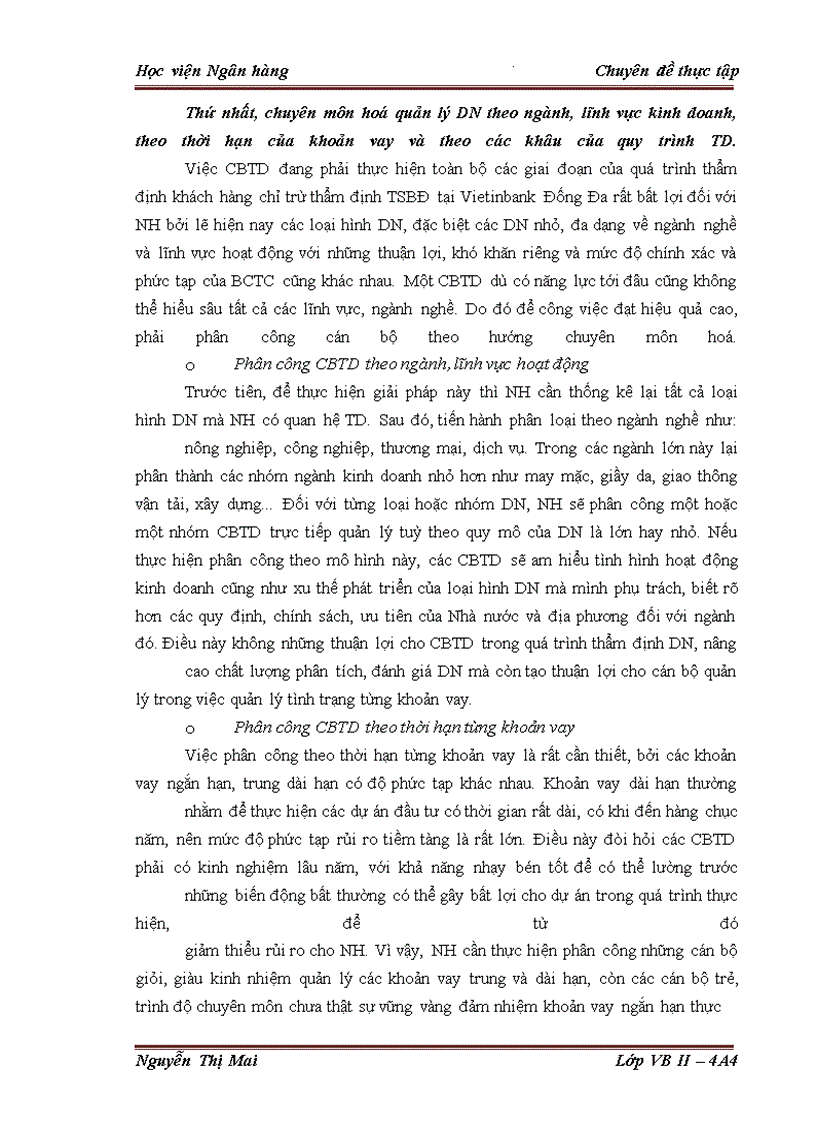 image for page Giải pháp hoàn thiện công tác Xếp hạng tín dụng doanh nghiệp vay vốn tại Chi nhánh Ngân hàng TMCP công thương Đống Đa