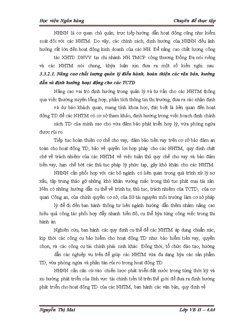 image for page Giải pháp hoàn thiện công tác Xếp hạng tín dụng doanh nghiệp vay vốn tại Chi nhánh Ngân hàng TMCP công thương Đống Đa