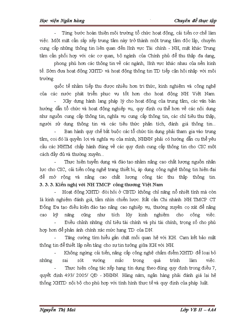 image for page Giải pháp hoàn thiện công tác Xếp hạng tín dụng doanh nghiệp vay vốn tại Chi nhánh Ngân hàng TMCP công thương Đống Đa