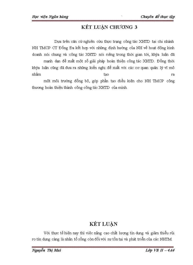 image for page Giải pháp hoàn thiện công tác Xếp hạng tín dụng doanh nghiệp vay vốn tại Chi nhánh Ngân hàng TMCP công thương Đống Đa