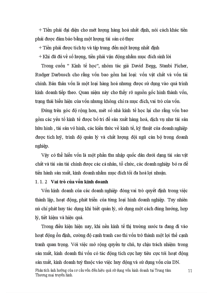 image for page Phân tích ảnh hưởng của cơ cấu vốn đến hiệu quả sử dụng vốn kinh doanh