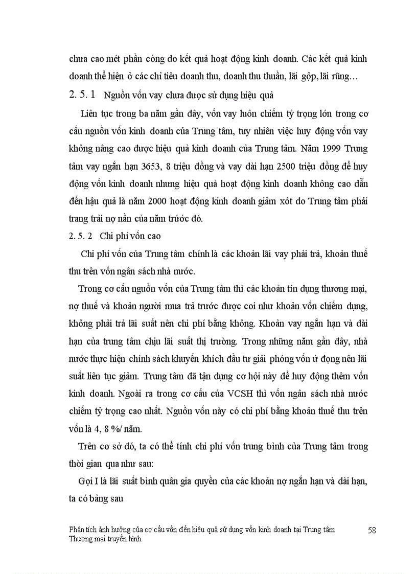 image for page Phân tích ảnh hưởng của cơ cấu vốn đến hiệu quả sử dụng vốn kinh doanh