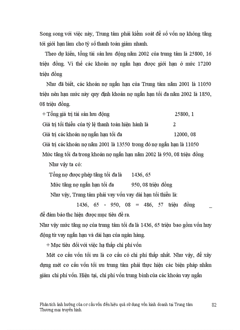 image for page Phân tích ảnh hưởng của cơ cấu vốn đến hiệu quả sử dụng vốn kinh doanh
