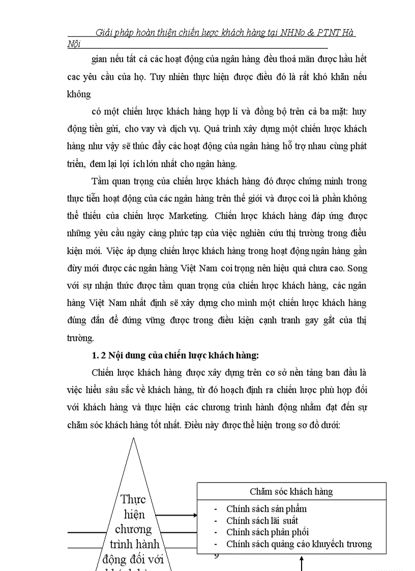 image for page Giải pháp hoàn thiện chiến lược khách hàng tại NHNo&PTNT Hà Nội