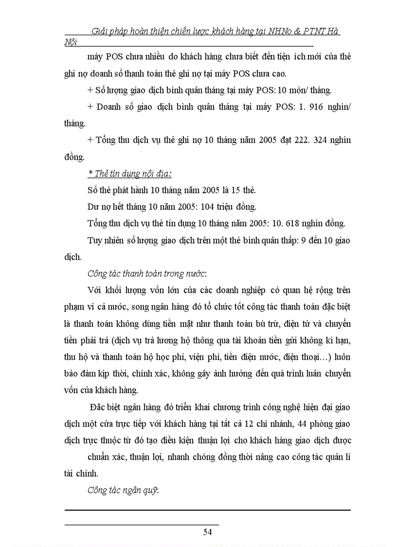 image for page Giải pháp hoàn thiện chiến lược khách hàng tại NHNo&PTNT Hà Nội