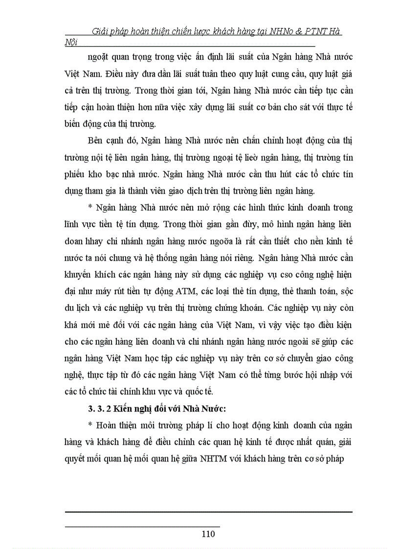 image for page Giải pháp hoàn thiện chiến lược khách hàng tại NHNo&PTNT Hà Nội