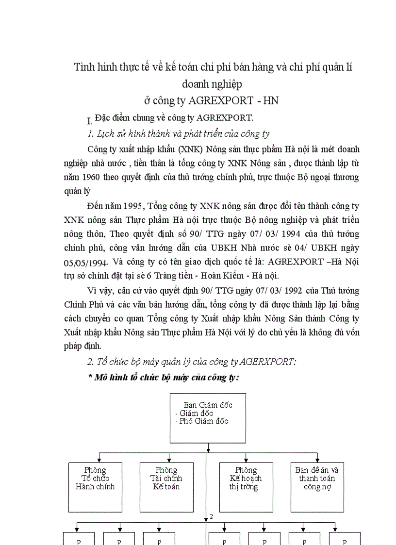 image for page Hoàn thiện công tác kế toán chi phí bán hàng và chi phí quản lý doanh nghiệp ở công ty xuất nhập khẩu nông sản thực phẩm hà nội