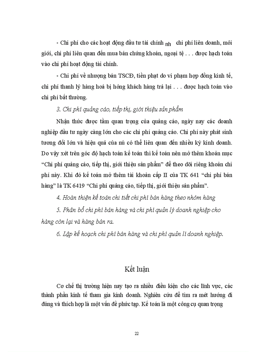 image for page Hoàn thiện công tác kế toán chi phí bán hàng và chi phí quản lý doanh nghiệp ở công ty xuất nhập khẩu nông sản thực phẩm hà nội