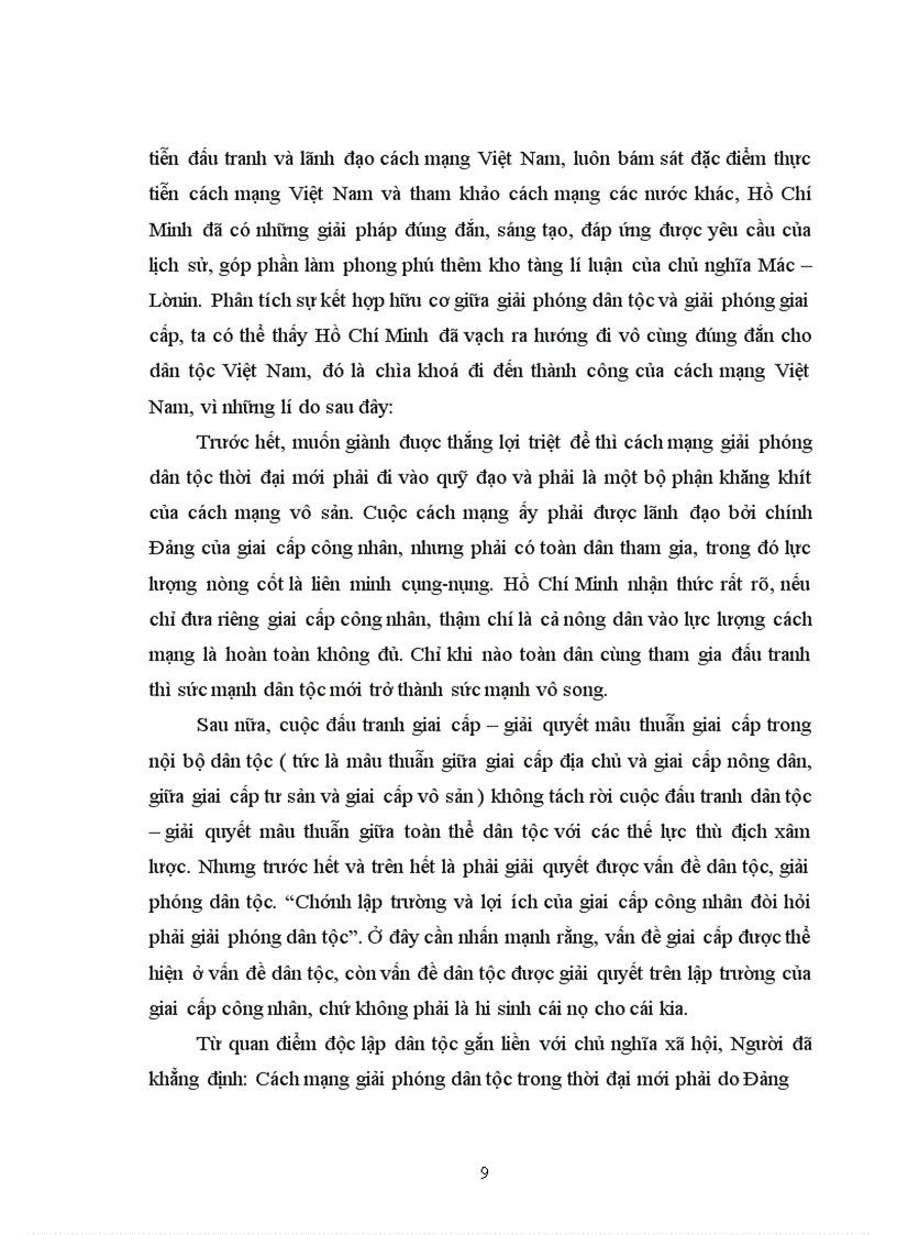 image for page Biện chứng giữa vấn đề dân tộc và vấn đề giai cấp trong tư tưởng Hồ Chí Minh?