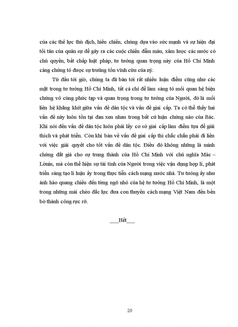 image for page Biện chứng giữa vấn đề dân tộc và vấn đề giai cấp trong tư tưởng Hồ Chí Minh?