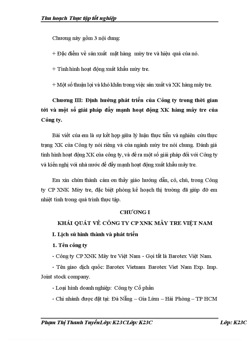 image for page Thực trạng hoạt động XK hàng mây tre và hiệu quả trong những năm gần đây.