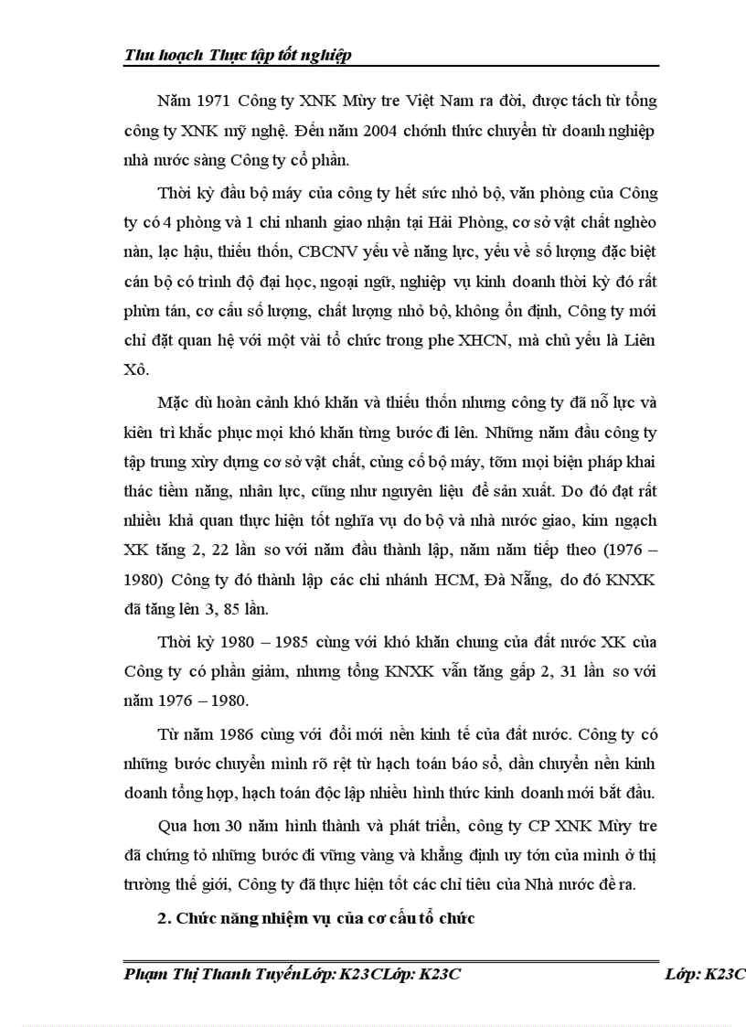 image for page Thực trạng hoạt động XK hàng mây tre và hiệu quả trong những năm gần đây.