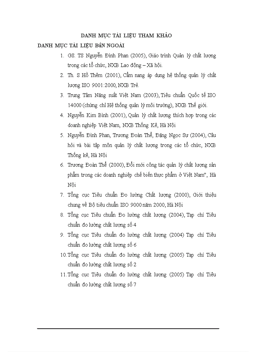 image for page Hoàn thiện việc áp dụng tích hợp các hệ thống quản lý chất lượng (ISO 9001:2000, ISO 14001:2004, ISO 22000:2005) tại Tổng công ty Bia - Rượu - Nước giải khát Hà Nội