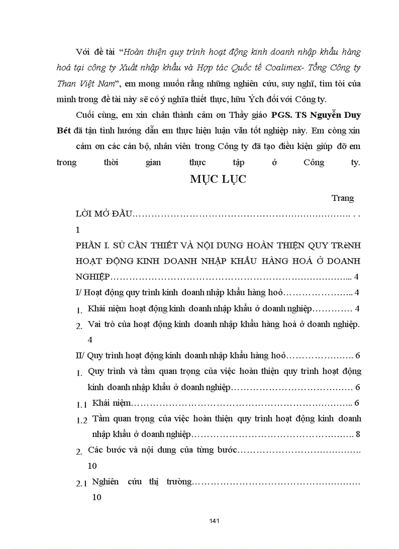 image for page Hoàn thiện quy trình hoạt động kinh doanh nhập khẩu hàng hóa tại Công ty Xuất nhập khẩu và Hợp tác Quốc tế COALIMEX- Tổng Công ty Than Việt Nam