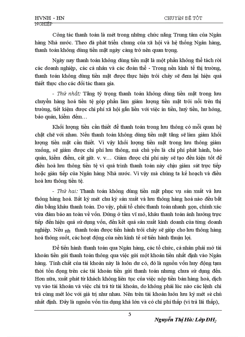 image for page Những vấn đề về tổ chức thanh toán không dùng tiền mặt tại Ngân hàng Nông nghiệp và phát triển nông thôn thành phố Lạng Sơn