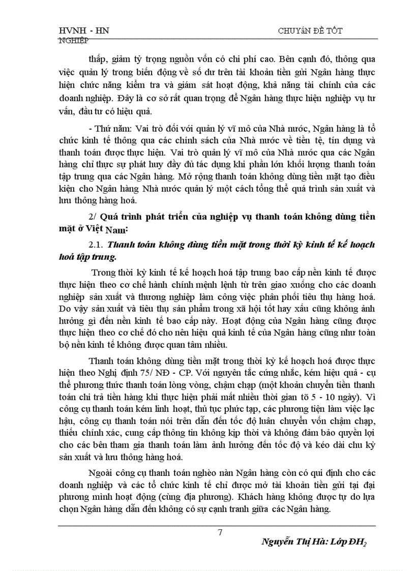 image for page Những vấn đề về tổ chức thanh toán không dùng tiền mặt tại Ngân hàng Nông nghiệp và phát triển nông thôn thành phố Lạng Sơn