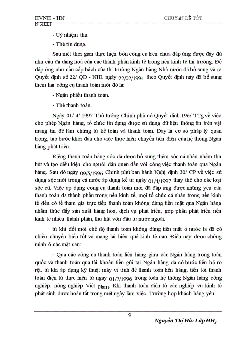 image for page Những vấn đề về tổ chức thanh toán không dùng tiền mặt tại Ngân hàng Nông nghiệp và phát triển nông thôn thành phố Lạng Sơn