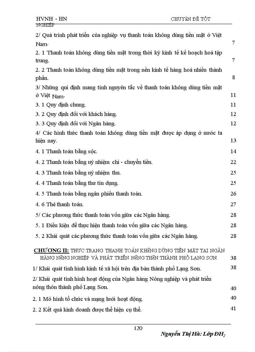 image for page Những vấn đề về tổ chức thanh toán không dùng tiền mặt tại Ngân hàng Nông nghiệp và phát triển nông thôn thành phố Lạng Sơn