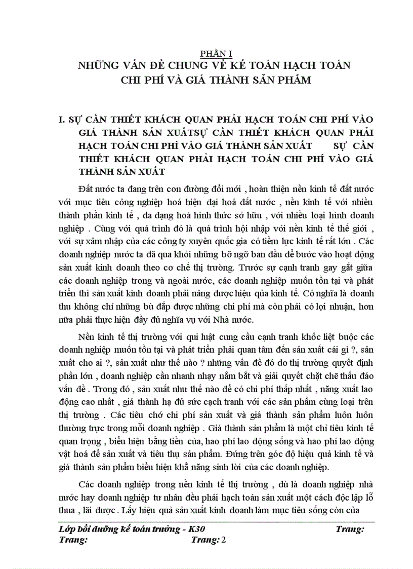 image for page Một số ý kiến về kế toán chi phí sản xuất và tính giá thành sản phẩm công nghiệp