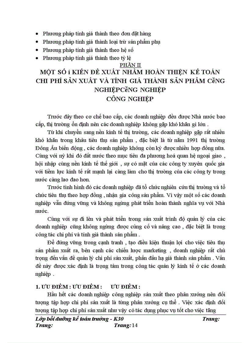 image for page Một số ý kiến về kế toán chi phí sản xuất và tính giá thành sản phẩm công nghiệp