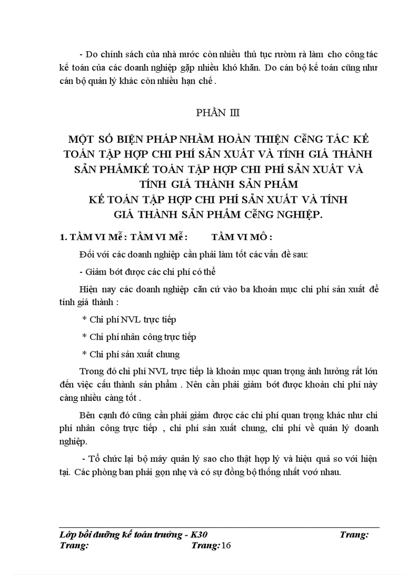 image for page Một số ý kiến về kế toán chi phí sản xuất và tính giá thành sản phẩm công nghiệp