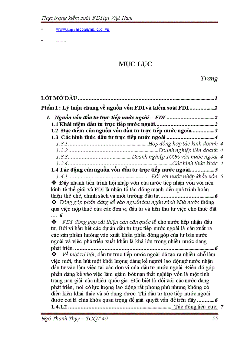 image for page Thực trạng kiểm soát nguồn vốn đầu tư trực tiếp nước ngoài tại Việt Nam