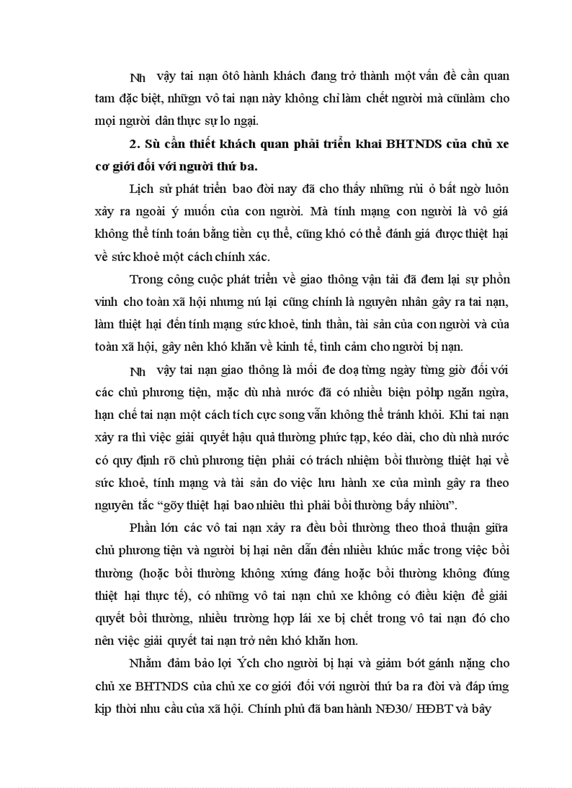 image for page Thực trạng và những giải pháp nhằm nâng cao tính bắt buộc trong nghiệp vụ BHTNDS của chủ xe cơ giới đối với người thứ ba tại công ty cổ phần bảo hiểm PJICO
