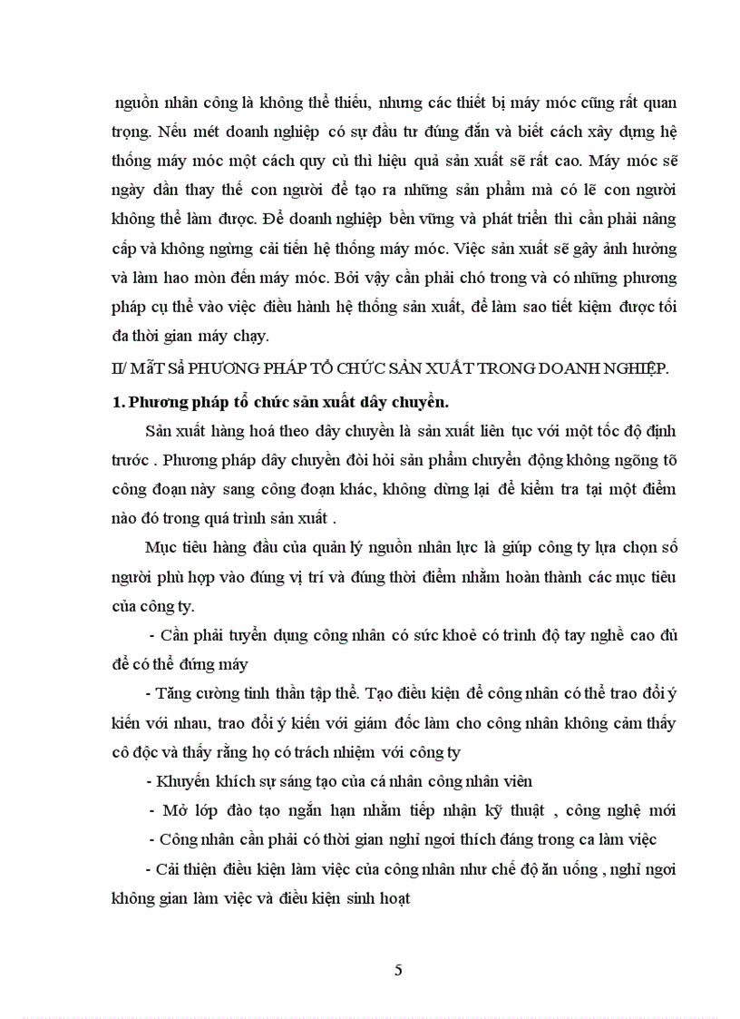 image for page Loại hình sản xuất và phương pháp tổ chức sản xuất phù hợp trong doanh nghiệp