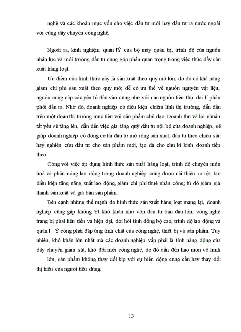 image for page Loại hình sản xuất và phương pháp tổ chức sản xuất phù hợp trong doanh nghiệp