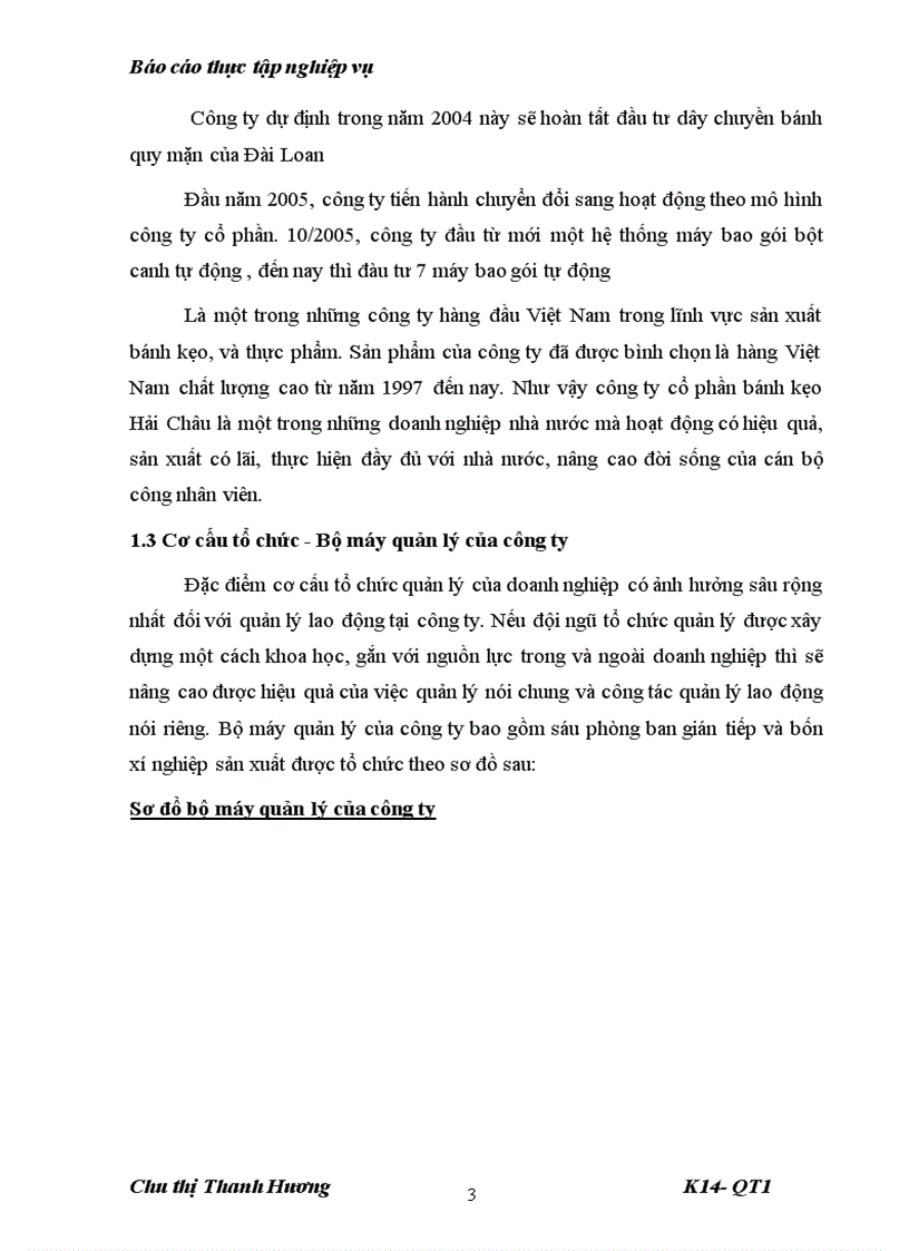 image for page Thực trang hiệu quả sản xuất kinh doanh của công ty cổ phần bánh kẹo hải châu