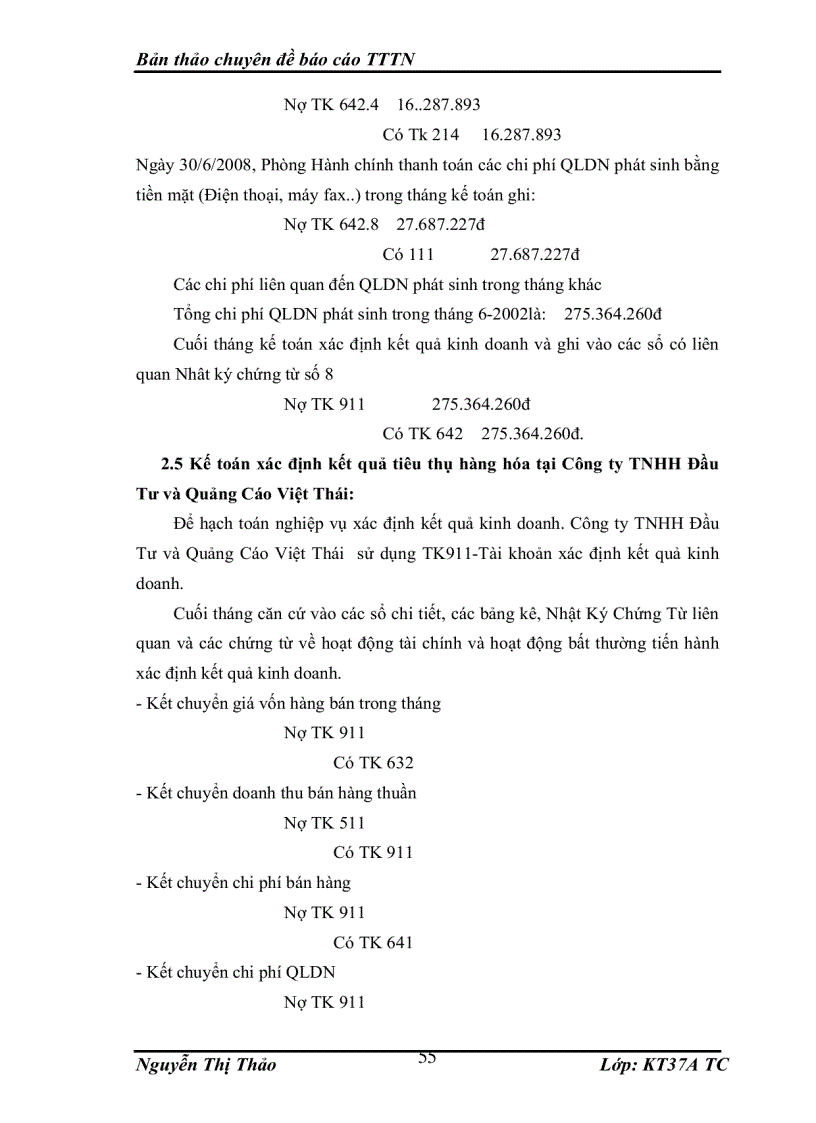 image for page Hoàn thiện kế toán Kế toán tiêu thụ và xác định kết quả tiêu thụ hàng hóa tại Công ty TNHH Đầu Tư và Quảng Cáo Việt Thái