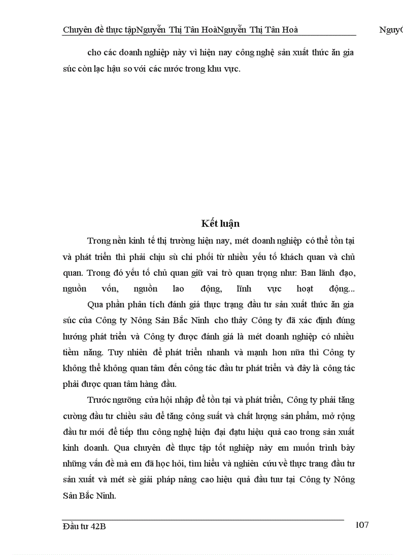 image for page Thực trạng và giải pháp đầu tư sản xuất thức ăn gia súc của Công ty Nông Sản Bắc Ninh