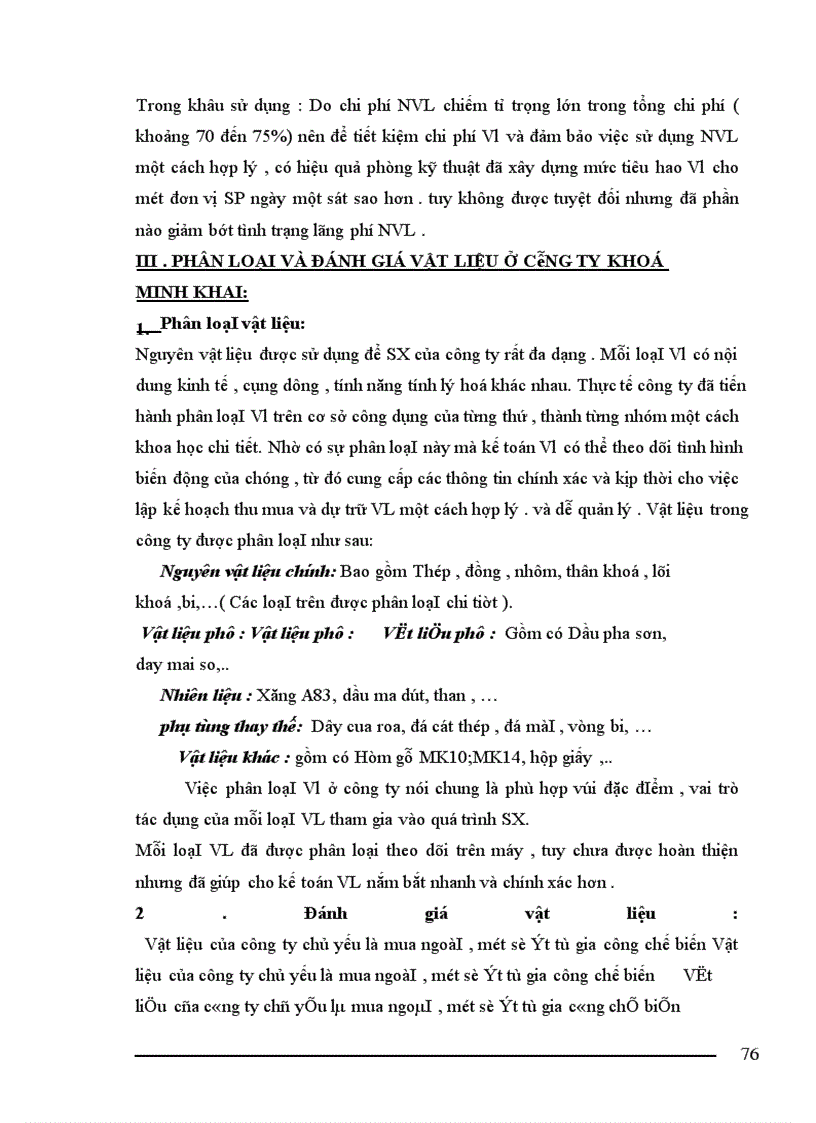 image for page Tổ chức công tác kế toán nguyên vật liệu của công ty khoá Minh Khai