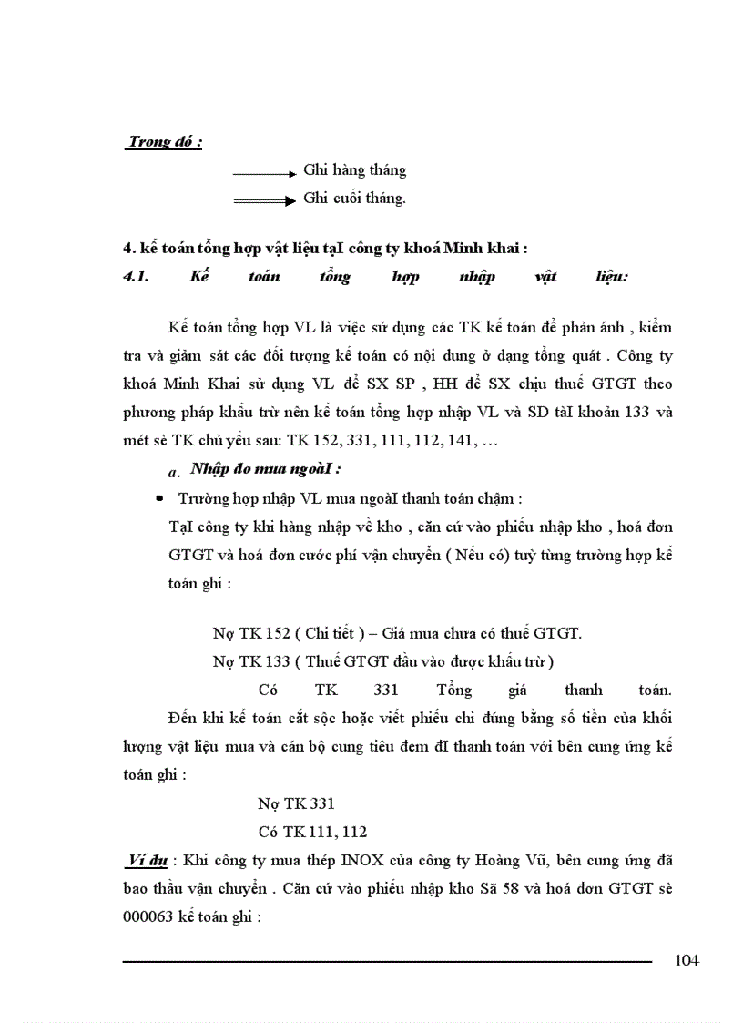 image for page Tổ chức công tác kế toán nguyên vật liệu của công ty khoá Minh Khai