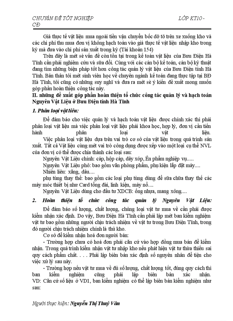 image for page Một số ý kiến nhận xét và đề xuất phương hướng nhằm hoàn thiện công tác kế toán Nguyên Liệu Vật Liệu tại Bưu Điện Tỉnh Hà Tĩnh
