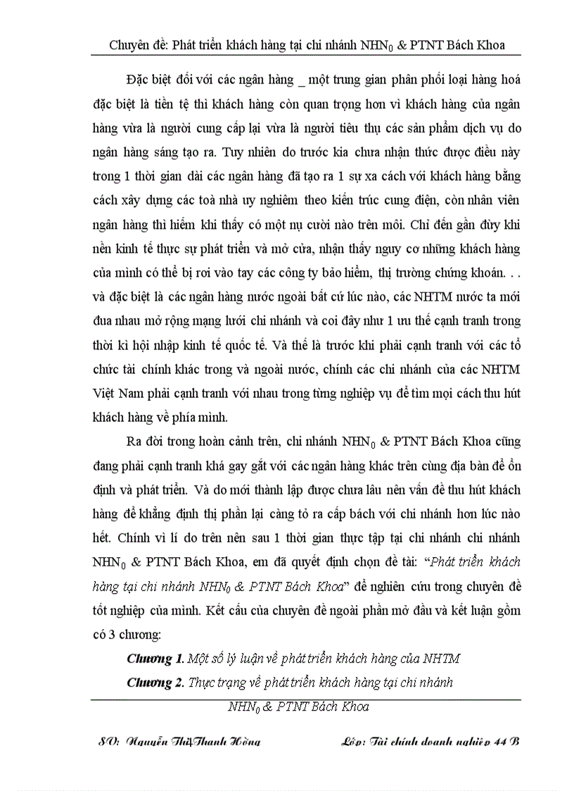 image for page Phát triển khách hàng tại chi nhánh NHN0&PTNT Bách Khoa