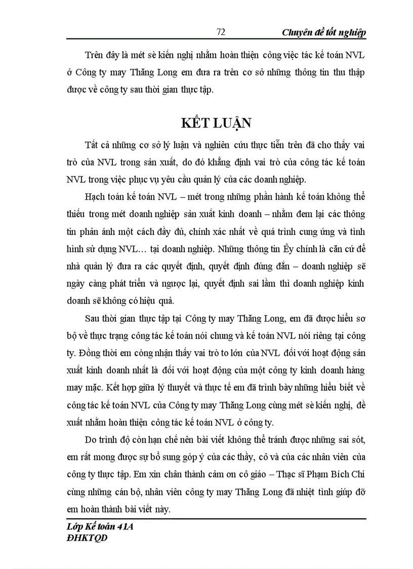 image for page Hoàn thiện công tác kế toán nguyên vật liệu ở Công ty may Thăng Long