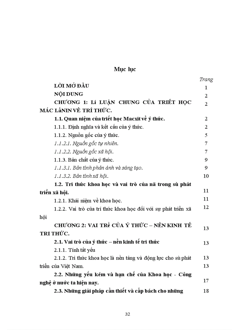 image for page Ýthức - vai trò của ý thức và nền kinh tế tri thức