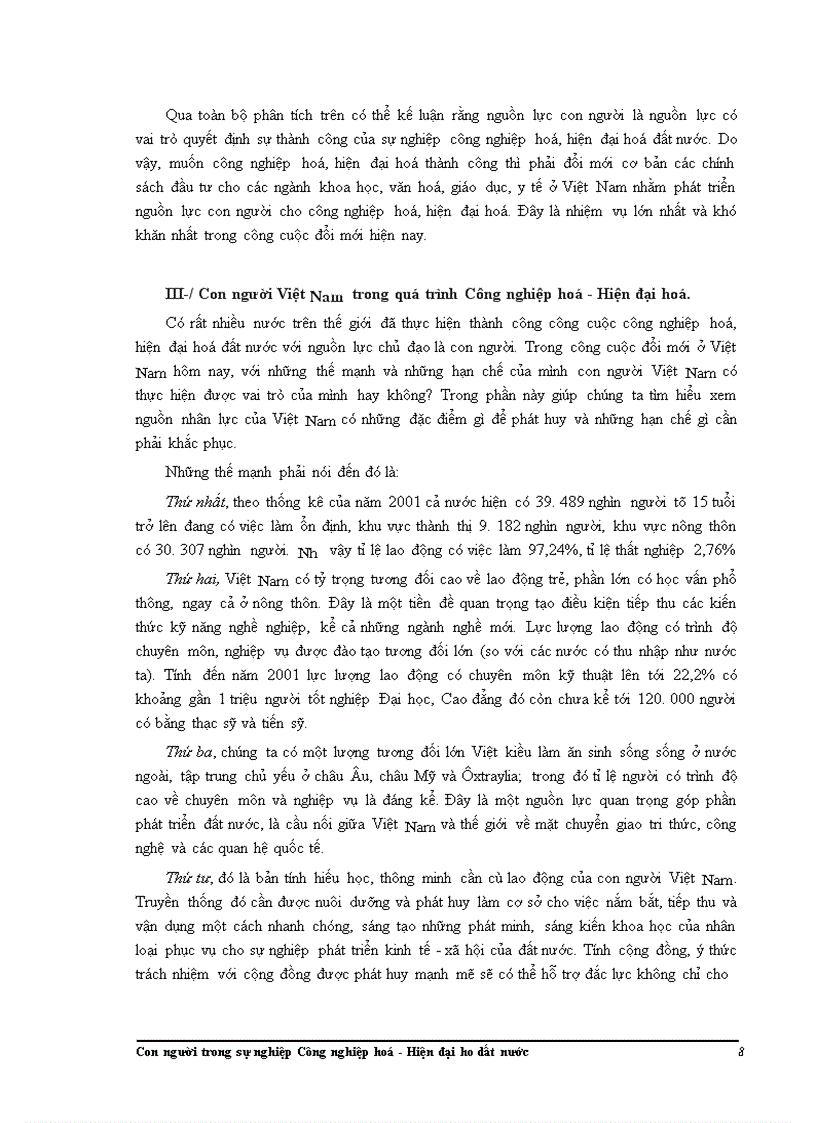 image for page Con người trong sự nghiệp Công nghiệp hoá - Hiện đại hóa dất nước