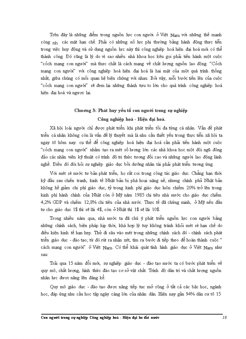 image for page Con người trong sự nghiệp Công nghiệp hoá - Hiện đại hóa dất nước