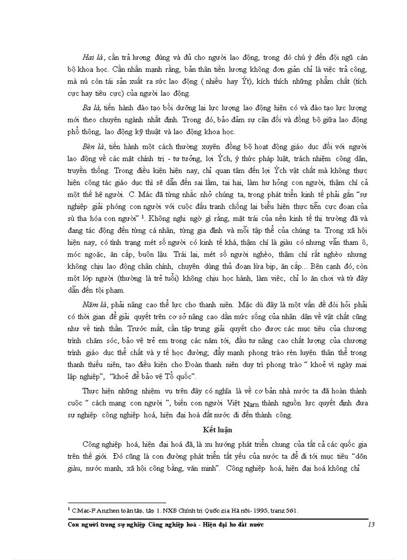 image for page Con người trong sự nghiệp Công nghiệp hoá - Hiện đại hóa dất nước