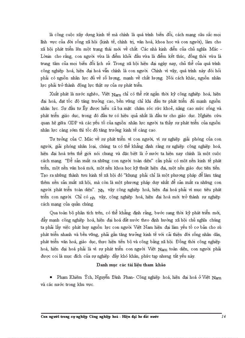 image for page Con người trong sự nghiệp Công nghiệp hoá - Hiện đại hóa dất nước