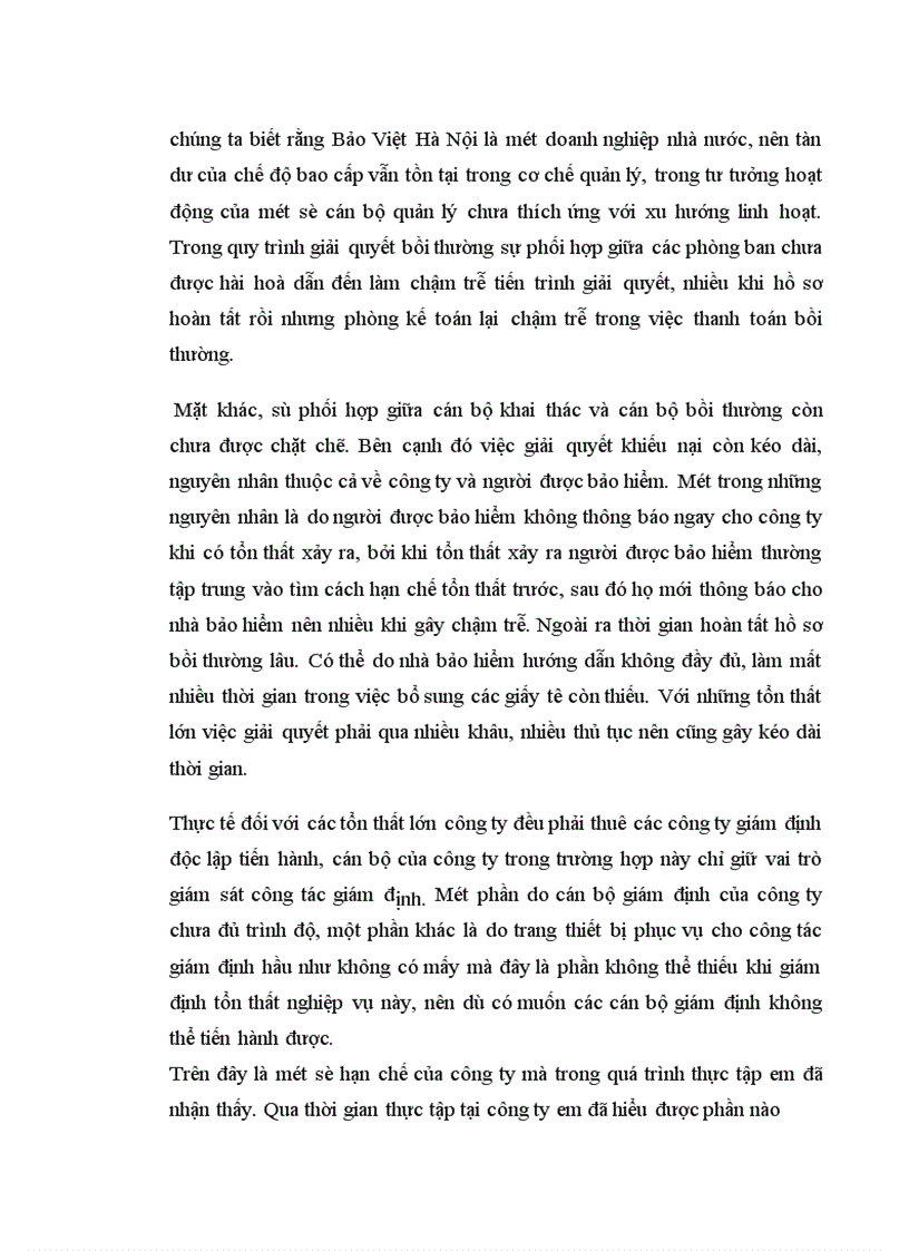 image for page Công tác giám định và giải quyết bồi thường nghiệp vụ bảo hiểm xây dựng và lắp đặt tại Bảo Việt Hà Nội