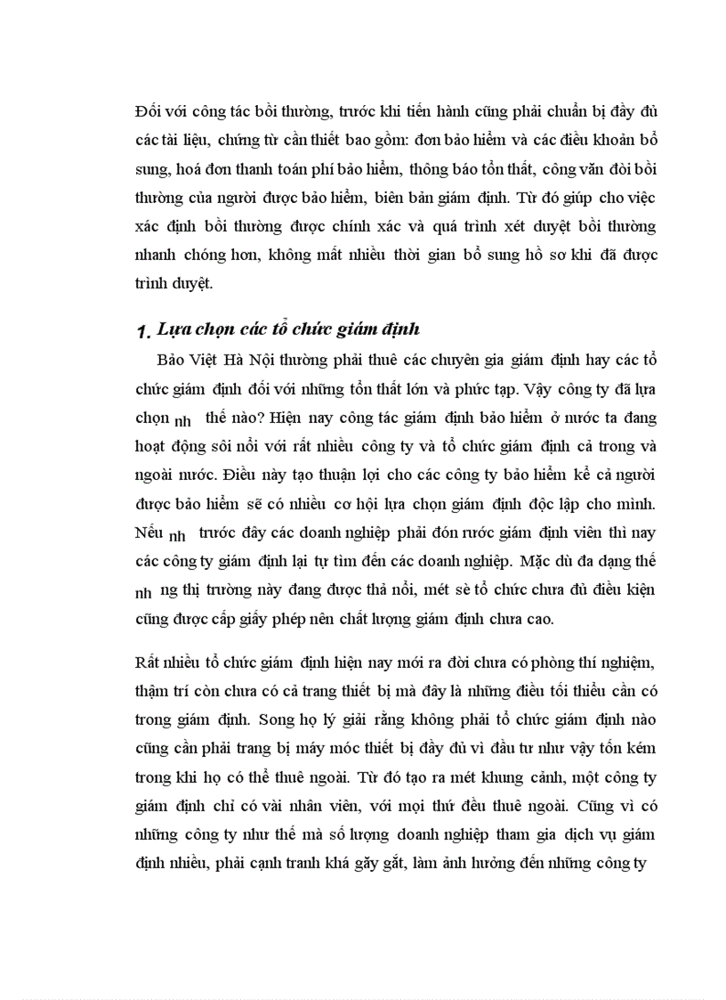 image for page Công tác giám định và giải quyết bồi thường nghiệp vụ bảo hiểm xây dựng và lắp đặt tại Bảo Việt Hà Nội