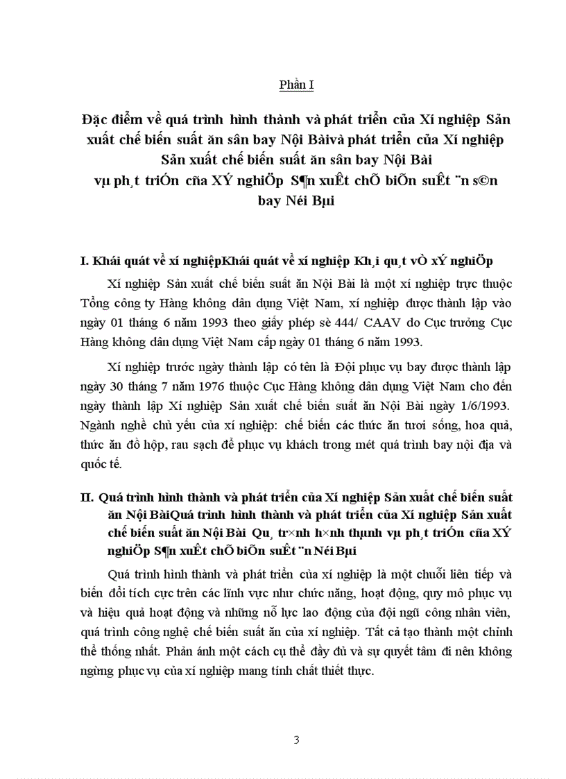 image for page Báo cáo thực tập tại Xí nghiệp Sản xuất chế biến suất ăn sân bay Nội Bài