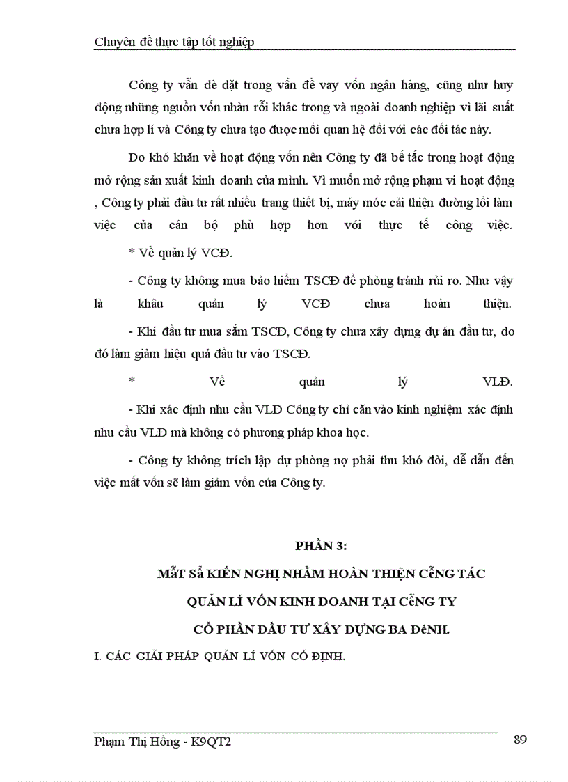 image for page Quản lý và sử dụng vốn tại Công ty cổ phần Đầu tư và Xây dựng Ba Đình
