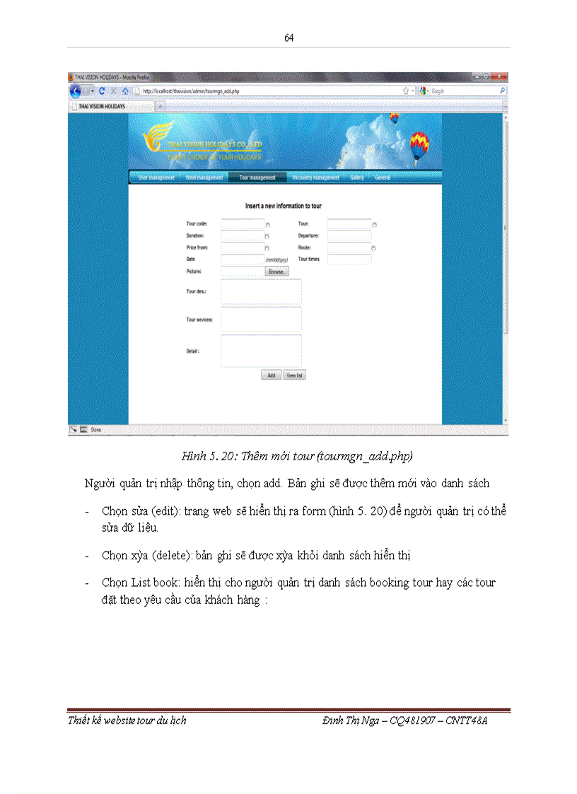 image for page Thiết kế website tour du lịch