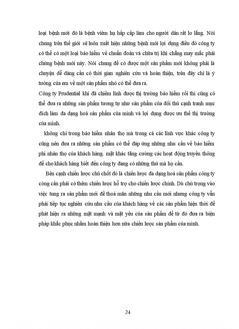 image for page GiảI pháp hoàn thiện chiến lược sản phẩm ở công ty Prudential nhằm nâng cao khả năng thoả mãn nhu cầu của khách hàng